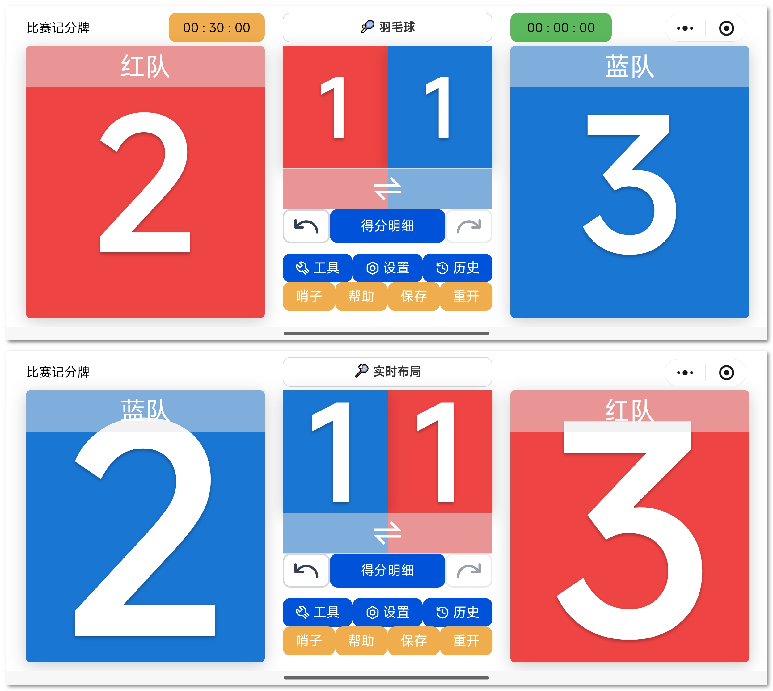 不同字体大小对比